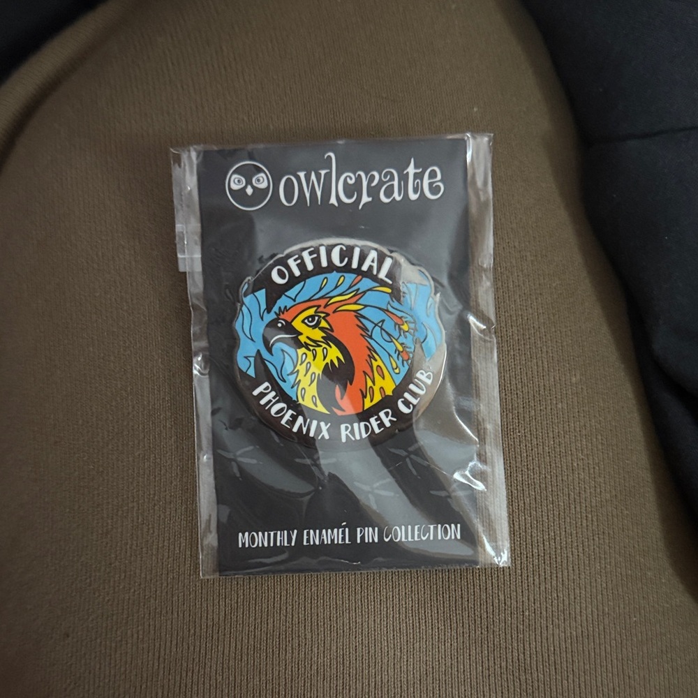 OwlCrate Phoenix Rider Club Enamel Pin